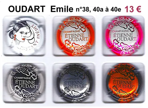 serie de capsules de champagne propriétaire ONDART EMILE