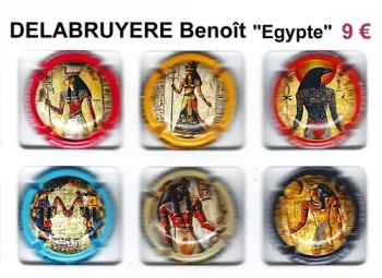 Série de capsules de champagne propriétaire DELABRUYERE BENOIT "Egypte" 
