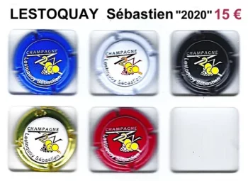 Série de capsules de champagne propriétaire LESTOQUAY SEBASTIEN "2020"