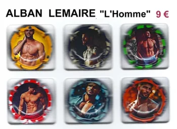 série de capsules de champagne proprietaire par jpcapsules ALBAN LEMAIRE "L'homme"