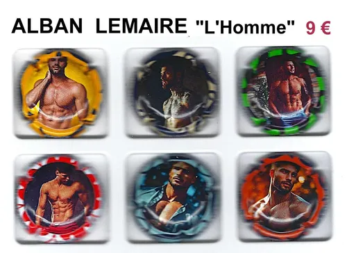série de capsules de champagne proprietaire par jpcapsules ALBAN LEMAIRE "L'homme"