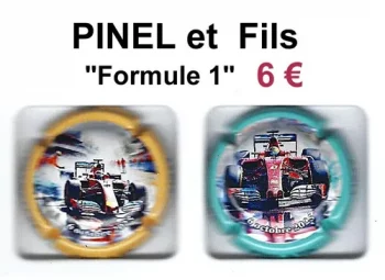 série de capsules de champagne proprietaire par jpcapsules PINEL & FILS "Formule 1" 
