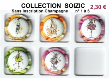 série de capsules de champagne générique par jpcapsules SOIZIC sans inscription champagne