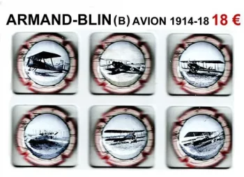 série de capsules de champagne propriétaire par jpcapsules ARMAND BLIN (B) "Avion 1914-1918"