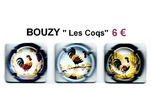 série de capsules de champagne propriétaire par jpcapsules BOUZY "Les Coqs"