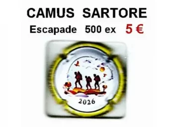 une capsule de champagne proprietaire par jpcapsules CAMUS SARTORE ESCAPADE - 500 exemplaire